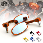 Mootorratta CNC alumiiniumist ovaalne sinine klaasist käepideme ots Tahavaate küljepeeglid kumerad KTM DUKE 250 390 125 200 690 790 1290 jaoks