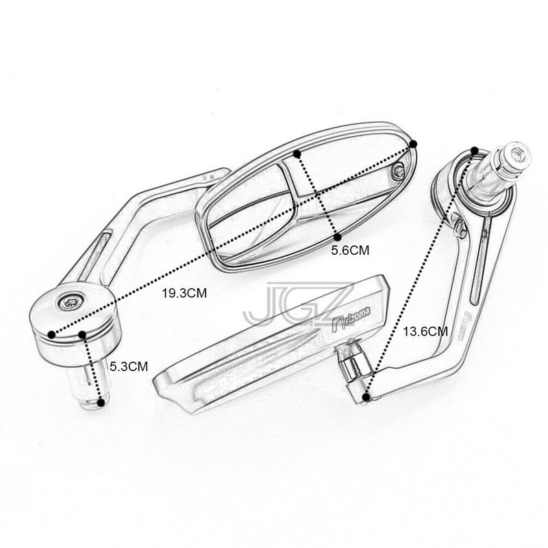 Mootorratta CNC alumiiniumist ovaalne sinine klaasist käepideme ots Tahavaate küljepeeglid kumerad KTM DUKE 250 390 125 200 690 790 1290 jaoks