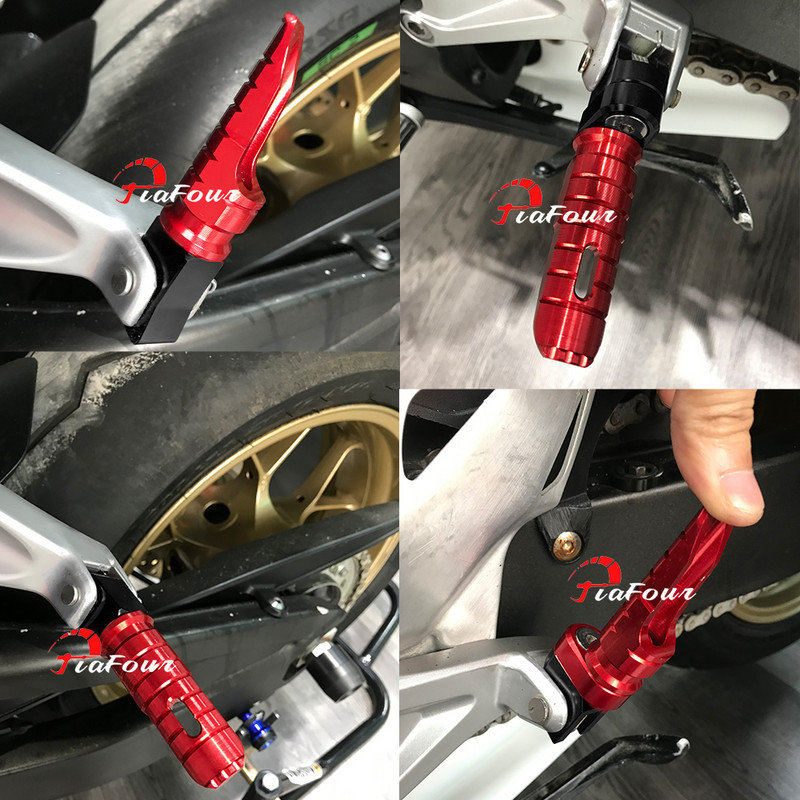 Alkalmas az F900R F900XR R1200R R1200RS R1250R S1000RR HP4 R NINET lábtartókhoz Lábtartók Lábtartók Csapok Hátsó pedálkészlet alkatrészek