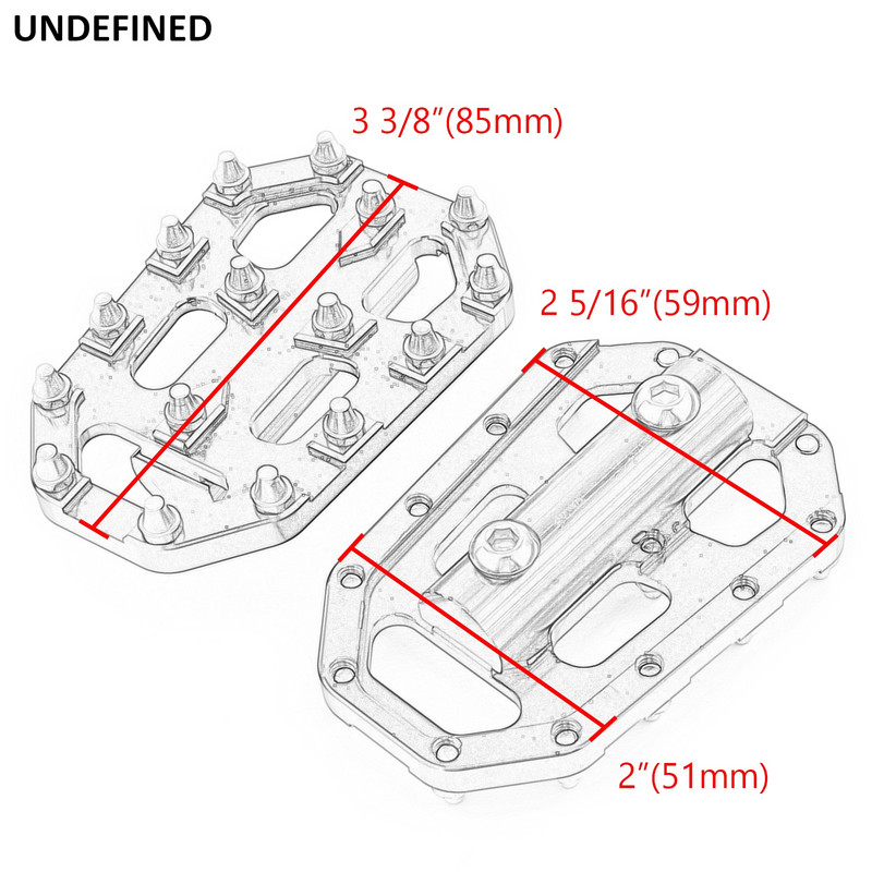 Széles lábtartók Lábtartók Pedálok BMW R Nine T Scrambler Urban GS S1000XR R1200GS F850GS F750GS G310GS motorkerékpár ezüsthöz