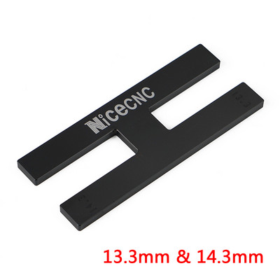 Aliuminio motociklų kasetės šakės amortizatoriaus strypo laikiklio laikiklio plokštė, skirta 10,3 mm / 12,7 mm 13,3 / 14,3 mm kasetės šakės amortizatoriaus strypo