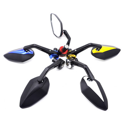 За Suzuki YAMAHA R6 R1 MT 09 TMAX XMAX WR 125 250 690 200 390 Мотоциклет Огледало Кормило Странична ръкохватка Краища Огледало