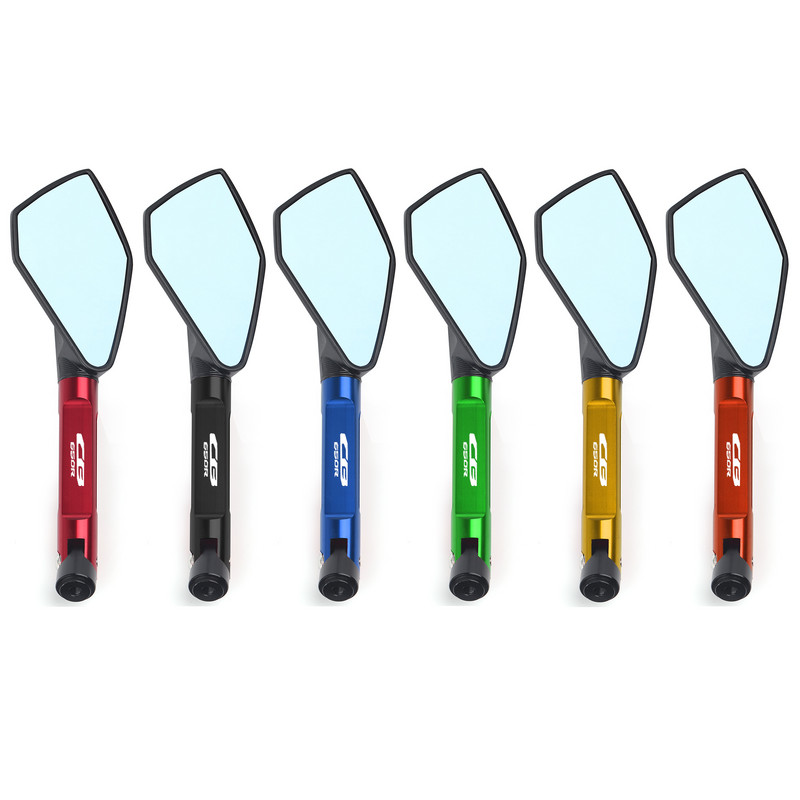 Univerzális motorkerékpár tükör CNC oldalsó visszapillantó kék tükröződésmentes tükör Honda CB650R CB650 R-hez