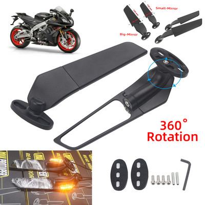 Pre Aprilia GPR250R APR250 rs660 RS125 RS250 Motocyklové zrkadlo s upraveným krídlom, nastaviteľné otočné spätné zrkadlo Moto