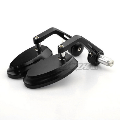 7/8" 22MM puni CNC motociklistički upravljač na kraju stražnje strane retrovizora, plavo konveksno staklo, univerzalno za Yamahu MT07 MT09