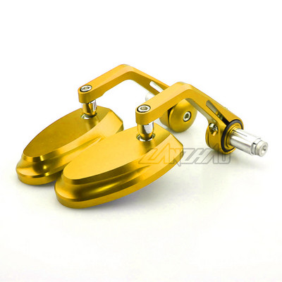 7/8" 22MM puni CNC motociklistički upravljač na kraju stražnje strane retrovizora, plavo konveksno staklo, univerzalno za Yamahu MT07 MT09