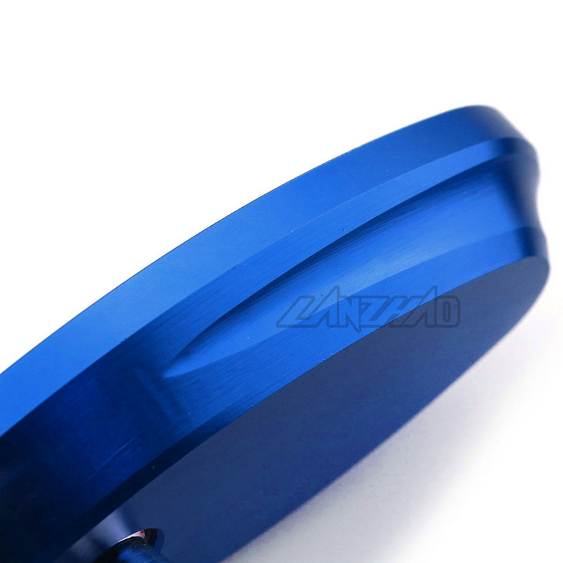 7/8" 22MM puni CNC motociklistički upravljač na kraju stražnje strane retrovizora, plavo konveksno staklo, univerzalno za Yamahu MT07 MT09