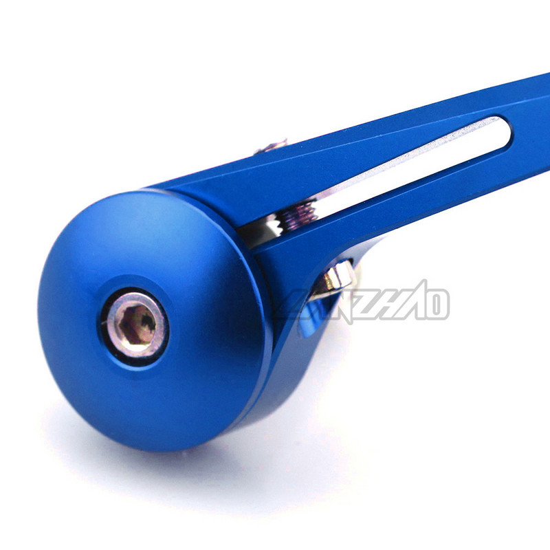 7/8" 22MM puni CNC motociklistički upravljač na kraju stražnje strane retrovizora, plavo konveksno staklo, univerzalno za Yamahu MT07 MT09