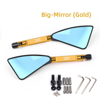 Univerzális motorkerékpár tükör CNC oldalsó visszapillantó Kawasaki Z900 Z1000 Z800 Z750 Z650 Z300 Z250 Z125