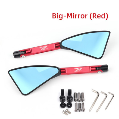 Univerzális motorkerékpár tükör CNC oldalsó visszapillantó Kawasaki Z900 Z1000 Z800 Z750 Z650 Z300 Z250 Z125