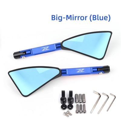 Univerzális motorkerékpár tükör CNC oldalsó visszapillantó Kawasaki Z900 Z1000 Z800 Z750 Z650 Z300 Z250 Z125