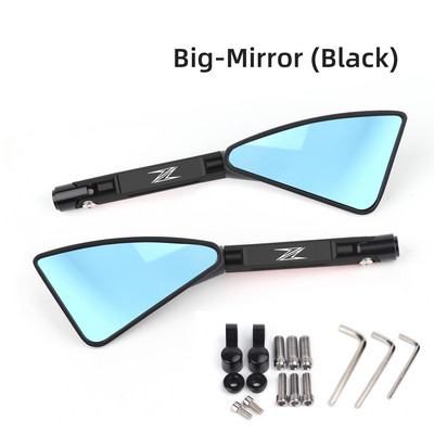 Univerzális motorkerékpár tükör CNC oldalsó visszapillantó Kawasaki Z900 Z1000 Z800 Z750 Z650 Z300 Z250 Z125