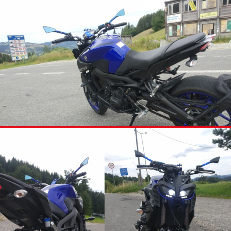 Univerzális motorkerékpár tükör CNC oldalsó visszapillantó Kawasaki Z900 Z1000 Z800 Z750 Z650 Z300 Z250 Z125