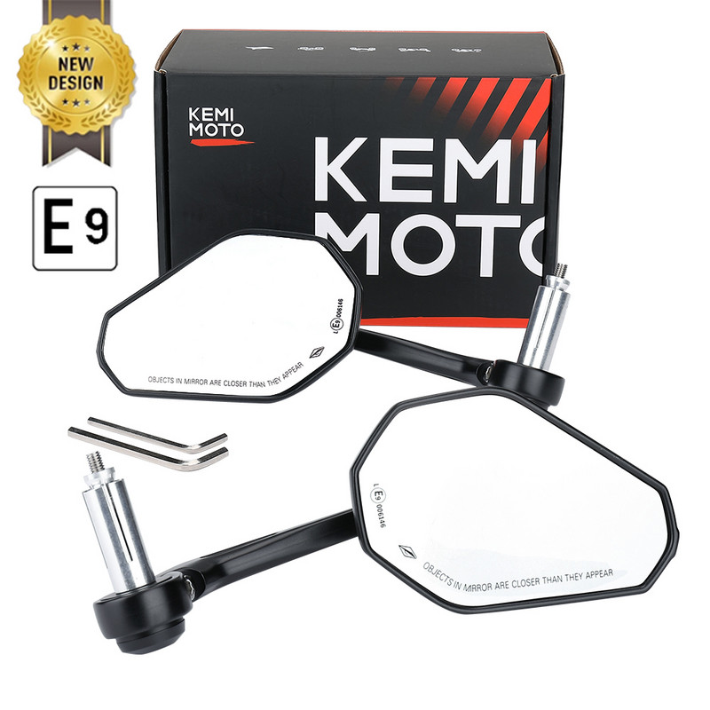 22 mm-es 7/8" motorkerékpár rúdvégtükör Can am outlanderhez MT-09-hez MT-07 r1 fz1 ttr 250 Suzuki GXSR 600 sfv650 Cb125R-hez