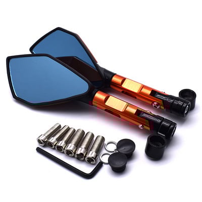 Motorkerékpár Univerzális 8mm 10mm Alumínium CNC visszapillantó tükör KTM Duke 125/200 Duke 390 Yamaha XV750 XV700 XV535 XV250 stb.