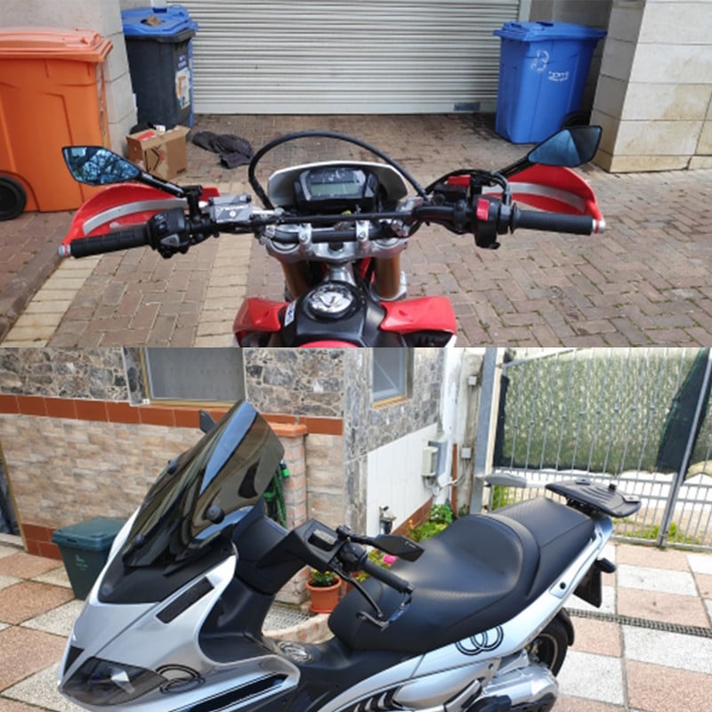 Motorkerékpár Univerzális 8mm 10mm Alumínium CNC visszapillantó tükör KTM Duke 125/200 Duke 390 Yamaha XV750 XV700 XV535 XV250 stb.