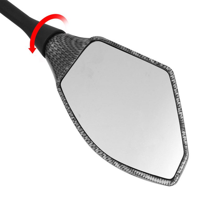 2 X LED posūkių žibintų šoniniai veidrodėliai su LED posūkio signalo indikatoriumi 10 mm motociklo galinio vaizdo veidrodėlis, skirtas Honda Suzuki Yamaha Ducati