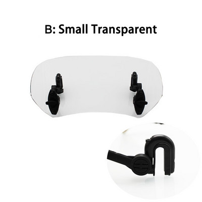 Universalus motociklo pakeltas reguliuojamas priekinio stiklo pailginimas priekinio stiklo spoileris oro deflektorius skirtas BMW KAWASAKI YAMAHA HONDA SUZUK