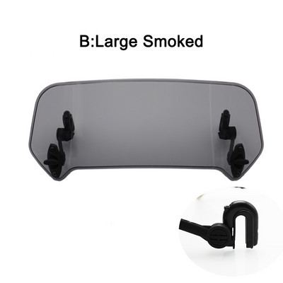 Universalus motociklo pakeltas reguliuojamas priekinio stiklo pailginimas priekinio stiklo spoileris oro deflektorius skirtas BMW KAWASAKI YAMAHA HONDA SUZUK