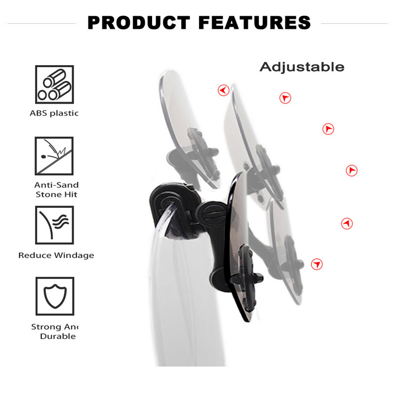 Universalus motociklo pakeltas reguliuojamas priekinio stiklo pailginimas priekinio stiklo spoileris oro deflektorius skirtas BMW KAWASAKI YAMAHA HONDA SUZUK