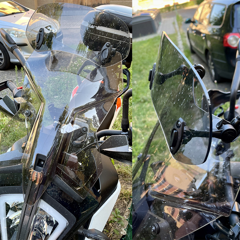 Universalus motociklo pakeltas reguliuojamas priekinio stiklo pailginimas priekinio stiklo spoileris oro deflektorius skirtas BMW KAWASAKI YAMAHA HONDA SUZUK