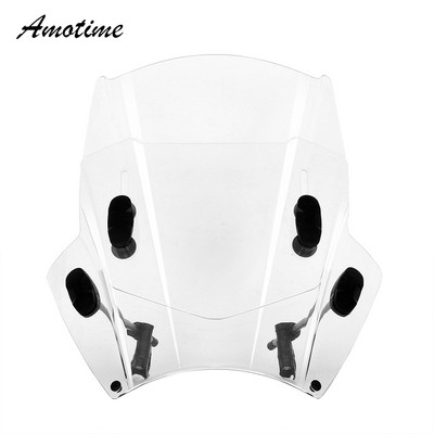 Skirta KAWASAKI SUZUKI YAMAHA HONDA BMW universaliam motociklui priekinio stiklo priekinio stiklo dangtelių ekrano dūmų lęšio motociklų deflektorius
