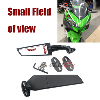 2 DB módosított motorkerékpár tükrök Yamaha YZF R25 R3 R15 R6 R6s V2 V3 R1 szélső szárnyhoz állítható forgatható visszapillantó tükör oldal