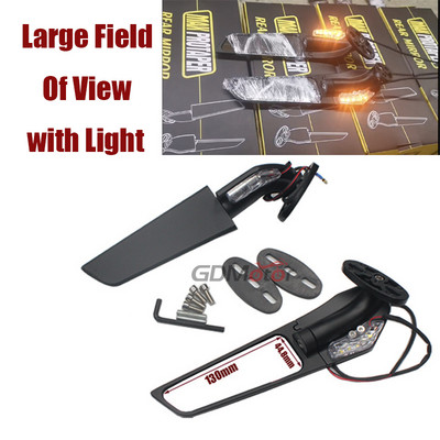 2 DB módosított motorkerékpár tükrök Yamaha YZF R25 R3 R15 R6 R6s V2 V3 R1 szélső szárnyhoz állítható forgatható visszapillantó tükör oldal