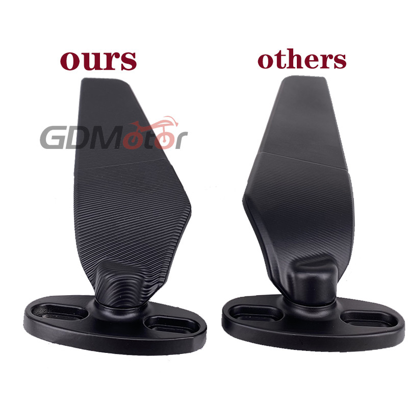 2 DB módosított motorkerékpár tükrök Yamaha YZF R25 R3 R15 R6 R6s V2 V3 R1 szélső szárnyhoz állítható forgatható visszapillantó tükör oldal