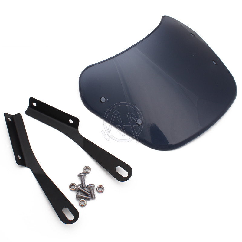 3 spalvų motociklo priekinis stiklas, vėjo deflektorius, priekinis stiklas, universalus, skirtas Harley Honda Yamaha Kawasaki Suzuki 6,5"-9,45" priekinis žibintas