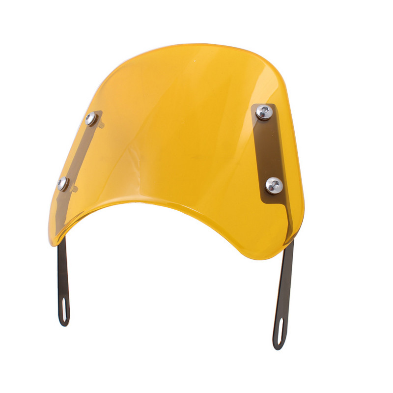 3 spalvų motociklo priekinis stiklas, vėjo deflektorius, priekinis stiklas, universalus, skirtas Harley Honda Yamaha Kawasaki Suzuki 6,5"-9,45" priekinis žibintas