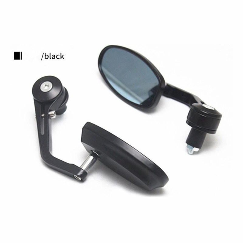 1 pár univerzális 7/8" 22 mm-es motorkerékpár kormány visszapillantó tükrök kék tükröződésmentes tükör Honda Yamaha Suzuki robogóhoz