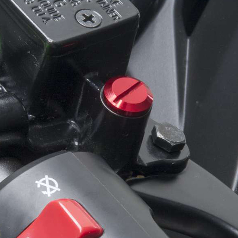 4 ks M10*1,25 Skrutka do zrkadlových zátok, univerzálna, vhodná pre Honda, Yamaha, Suzuki, Kawasaki, Triumph, Aprilia, Cagiva, KTM, Buell