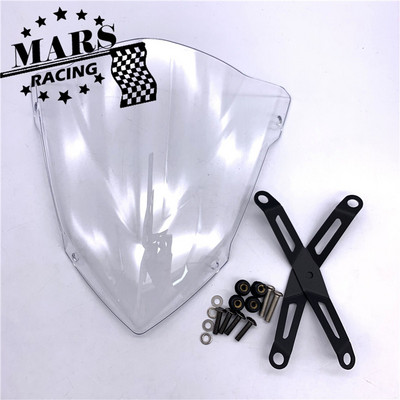 Vhodné pre YAMAHA MT-03 MT03 MT 03 2020 2021 2022 MT25 MT-25 2020-2022 Čelné sklo motocykla, hliníková súprava na deflektor čelného skla