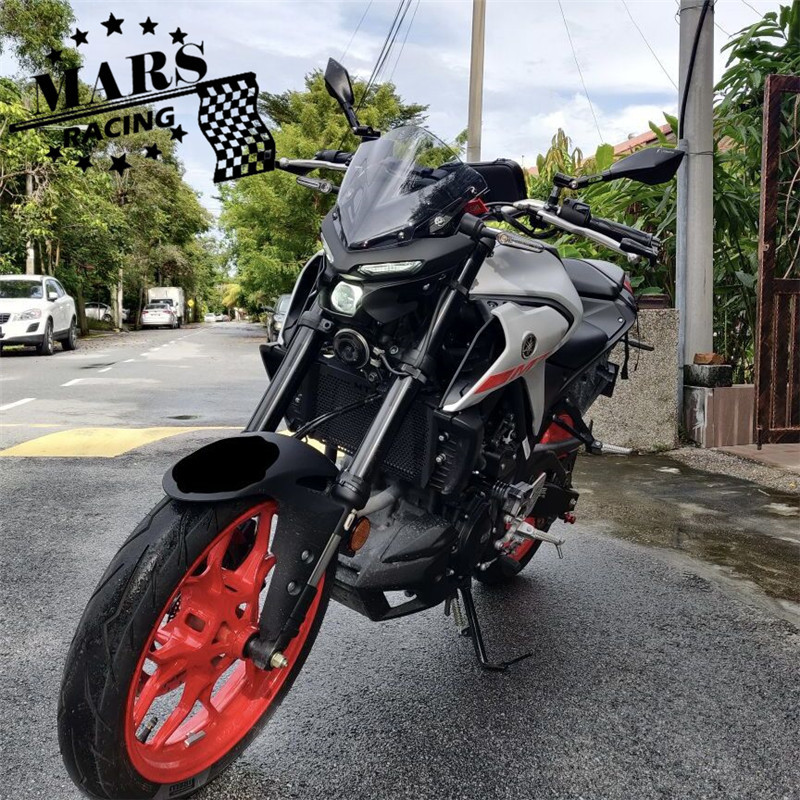 Vhodné pre YAMAHA MT-03 MT03 MT 03 2020 2021 2022 MT25 MT-25 2020-2022 Čelné sklo motocykla, hliníková súprava na deflektor čelného skla