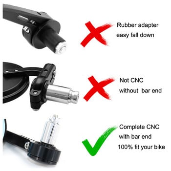 Мотоциклетни CNC странични огледала за обратно виждане Крайно огледало на дръжката, подходящо за Ducati Monster 695 696 796 797 821 1100 1200 1200S 1200R S2R