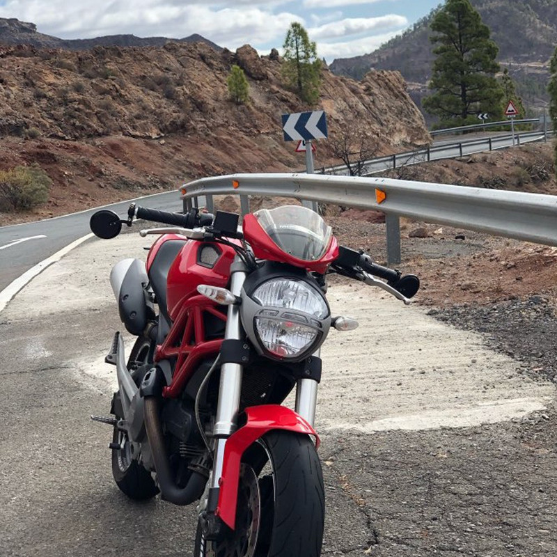 Mootorratta CNC tahavaatepeeglid käepideme otsapeegel sobib Ducati Monster 695 696 796 797 821 1100 1200 1200S 1200R S2R jaoks