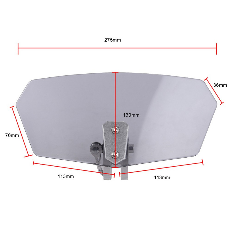 AUTOUTLET állítható szélvédő szélterelő univerzális motorkerékpár szélvédő Kawasaki Honda KTM szélvédő szélterelőhöz