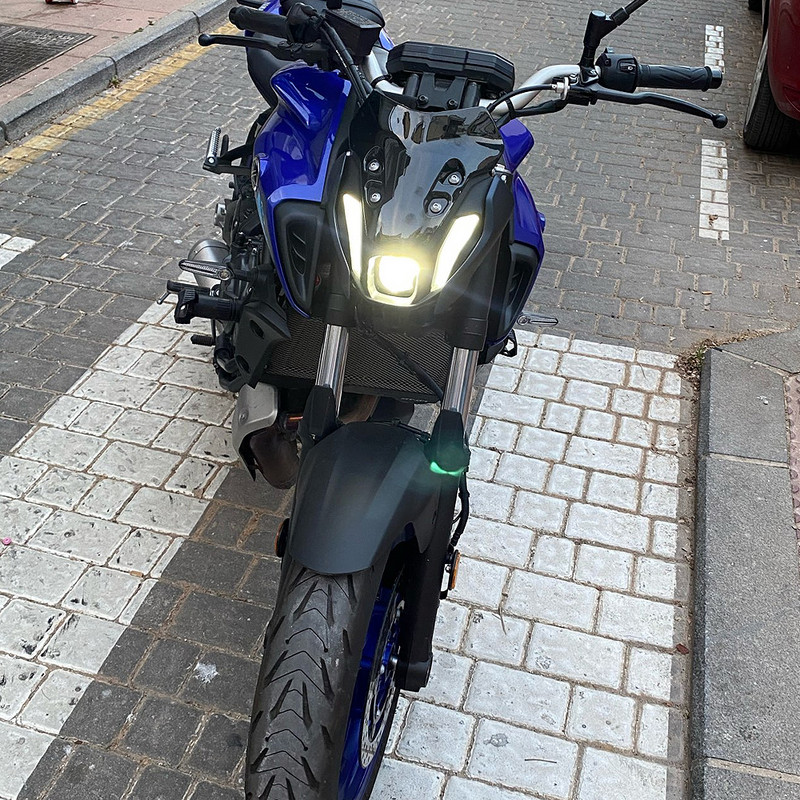 Motociklų priedai Priekinis stiklas priekinis stiklas Oro vėjo deflektorius skirtas Yamaha MT-07 MT07 MT 07 mt07 2021 2022 Juoda Skaidrus