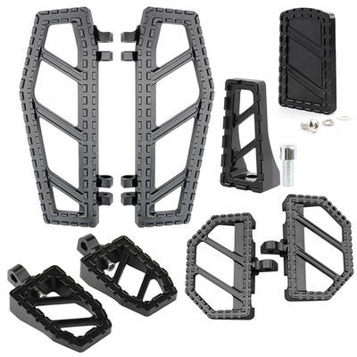 Riot Front Floorboard lábtartó pedálfedél váltókar készlet Harley Touring Road Glide FLT 86-2022 Softail FL 86-2017 Dyna FLD-hez