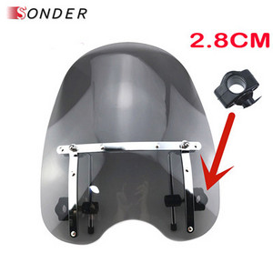 Čelné sklo motocykla Čelné sklo pre Harley Davidson Sportster Dyna Glide Softail XL 883 1200 X48 72