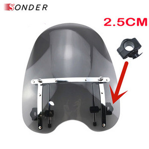 Čelné sklo motocykla Čelné sklo pre Harley Davidson Sportster Dyna Glide Softail XL 883 1200 X48 72