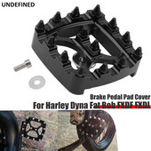 Stabdžių pedalo trinkelės dangtelis juodas Spike MX Offroad mažas pėdų atramos pedalo trinkelė, skirta Harley Dyna Fat Bob FXDF FXDL Softail FXSTS XG750