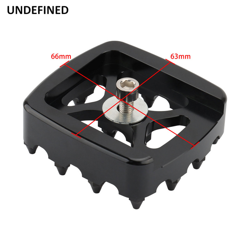 Stabdžių pedalo trinkelės dangtelis juodas Spike MX Offroad mažas pėdų atramos pedalo trinkelė, skirta Harley Dyna Fat Bob FXDF FXDL Softail FXSTS XG750