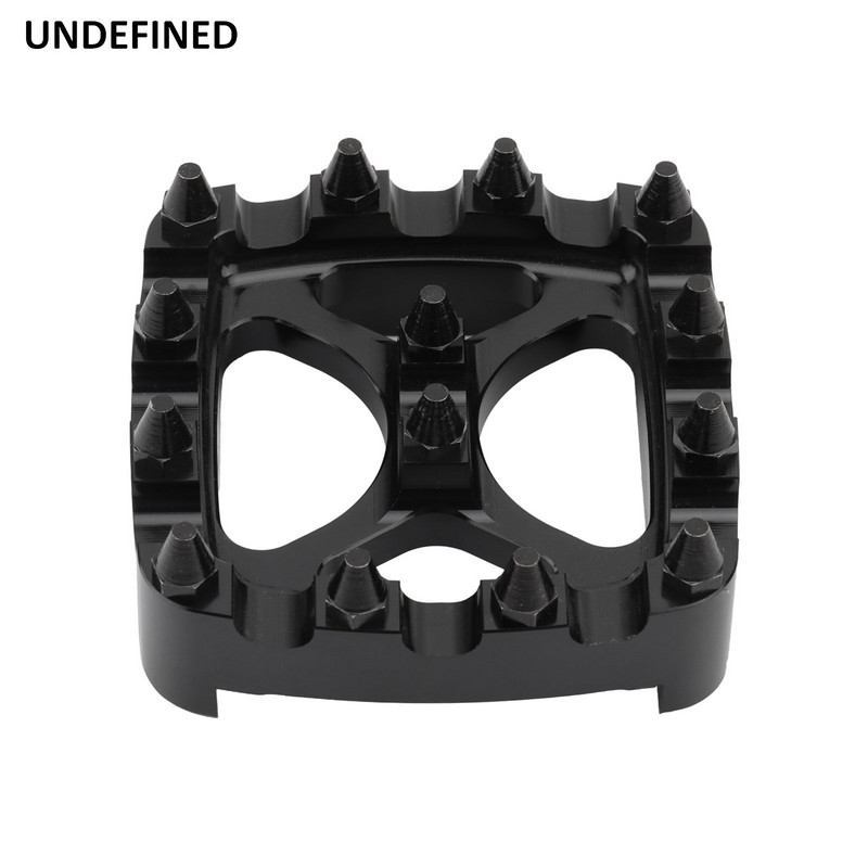 Stabdžių pedalo trinkelės dangtelis juodas Spike MX Offroad mažas pėdų atramos pedalo trinkelė, skirta Harley Dyna Fat Bob FXDF FXDL Softail FXSTS XG750