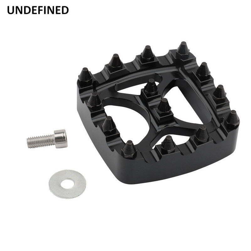 Stabdžių pedalo trinkelės dangtelis juodas Spike MX Offroad mažas pėdų atramos pedalo trinkelė, skirta Harley Dyna Fat Bob FXDF FXDL Softail FXSTS XG750