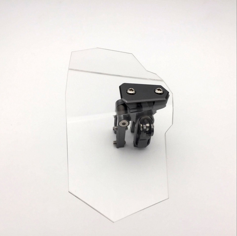 Universalus motociklo priekinis stiklas, skirtas Kawasaki BMW Ducati Honda motociklui, universalus reguliuojamas pakeltas skaidrus priekinis stiklas