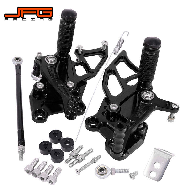 Motociklistički aluminijski CNC podesivi klinovi za noge Pedale za noge Rest Rearset za KAWASAKI NINJA300 NINJA 300 NINJA300R 2013-2017