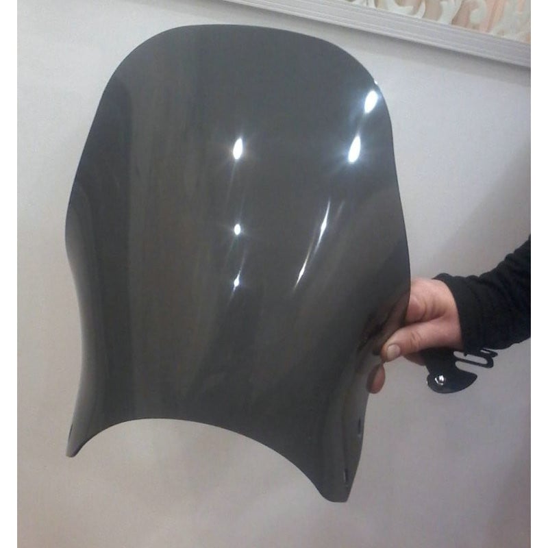 Motorkerékpár szélvédő kerek fényszóró utcai kerékpárok szélvédő ablaküvege Honda cb400 cb750 Kawasaki Yamaha Suzuki sv650-hez