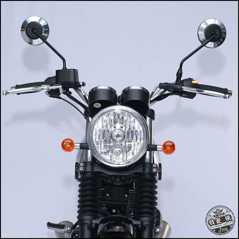 2 vnt Universalus retro reguliuojamas matinis juodas sidabrinis apvalus motociklo galinio vaizdo veidrodėlis motoroleris E-dviračio galinės pusės išgaubtas veidrodis